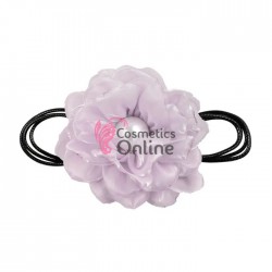 Floare cu snur pentru decor gat sau mana PRL50CC Liliac cu perla alba